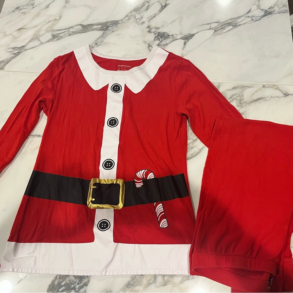 Santa Outfit Sleep Set Matching Pajamas sz Large